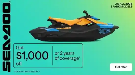 Get $1,000 off or 2 years of coverage on all 2026 Spark models