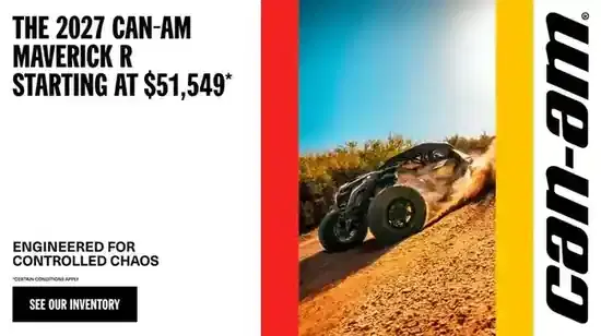 The 2027 Maverick R starting at $51,549