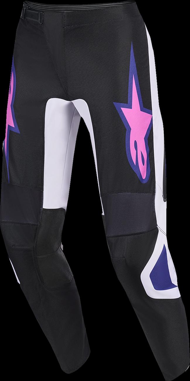 PANT FLUID GRID BLK/GY/PU 34
