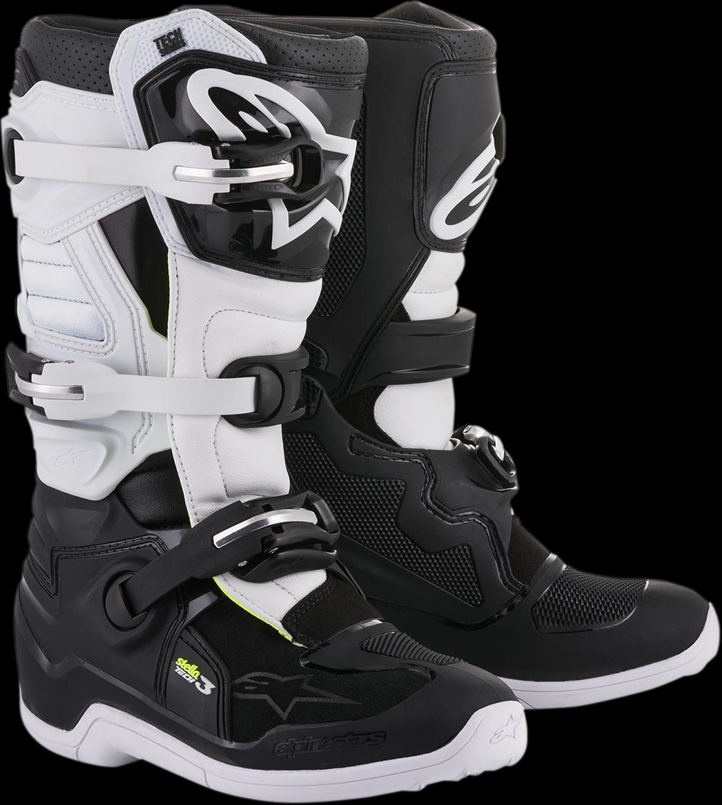 BOOT 4W TECH 3 BK/WT 6