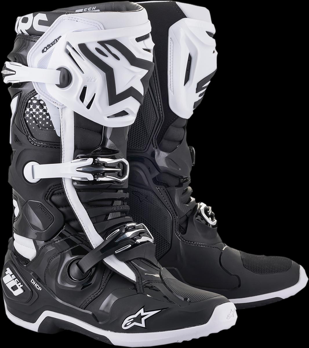 BOOT TECH 10 BK/WT 10