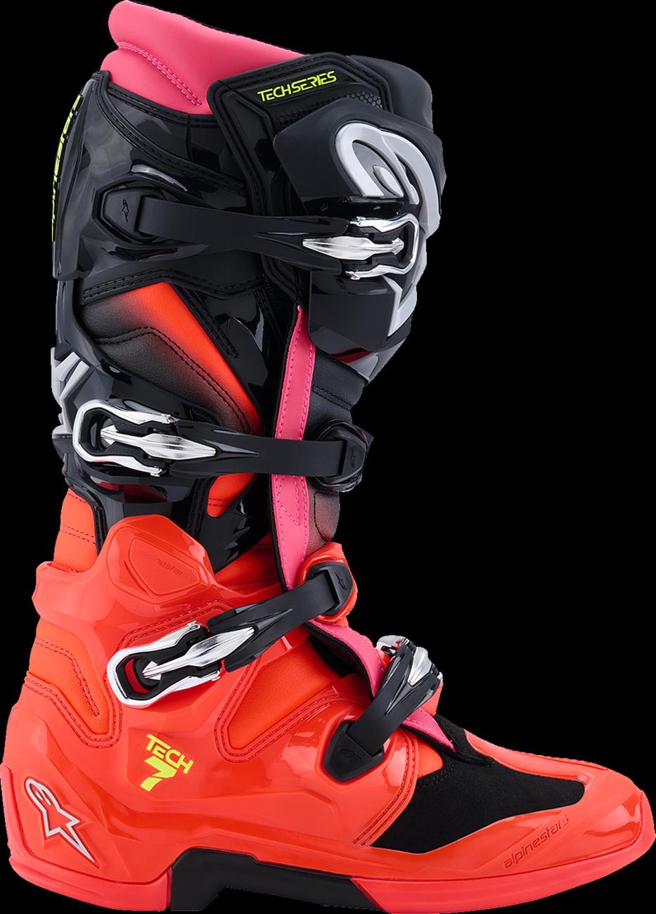 BOOT TECH 7 BLK/RD FLUO/PNK FLUO 9 — photo 4