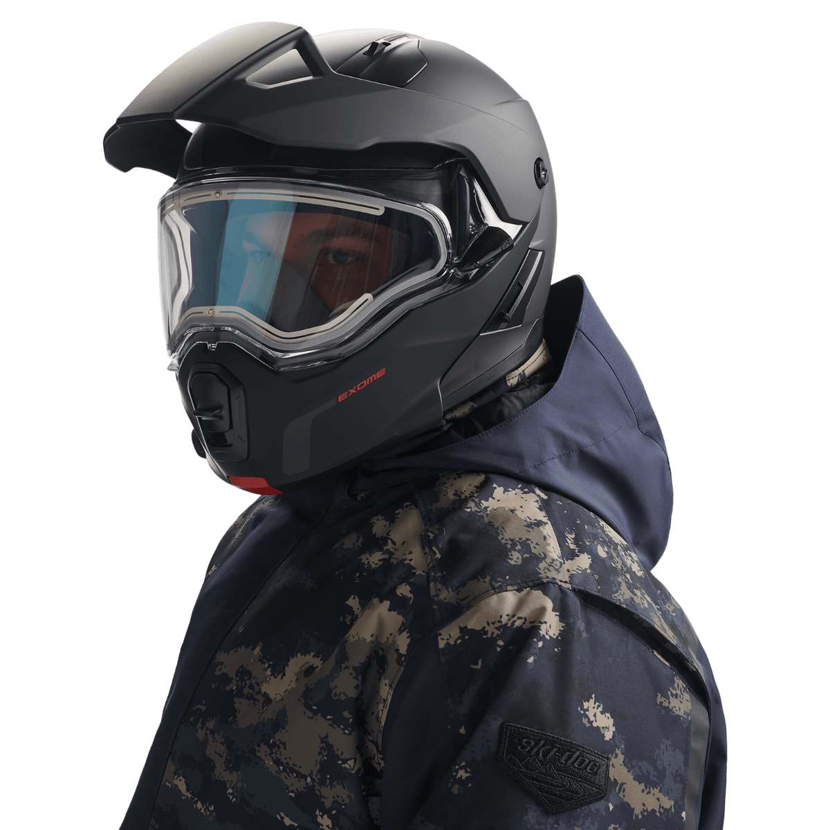 Casque chauffant Ski-Doo Exome Sport avec visière électrique (DOT) — photo 6