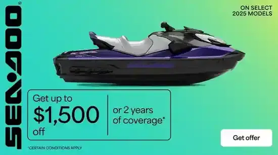 Get up to $1,500 off or 2 years of coverage on select 2025 models