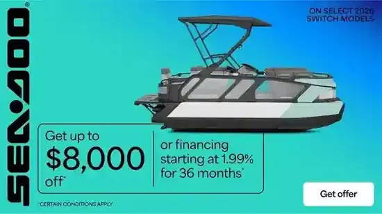 Get up to $8,000 off or financing starting at 1,99% for 36 months on select 2026 Switch models
