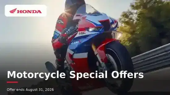 HONDA - Motorcycle Special Offers - August 2026