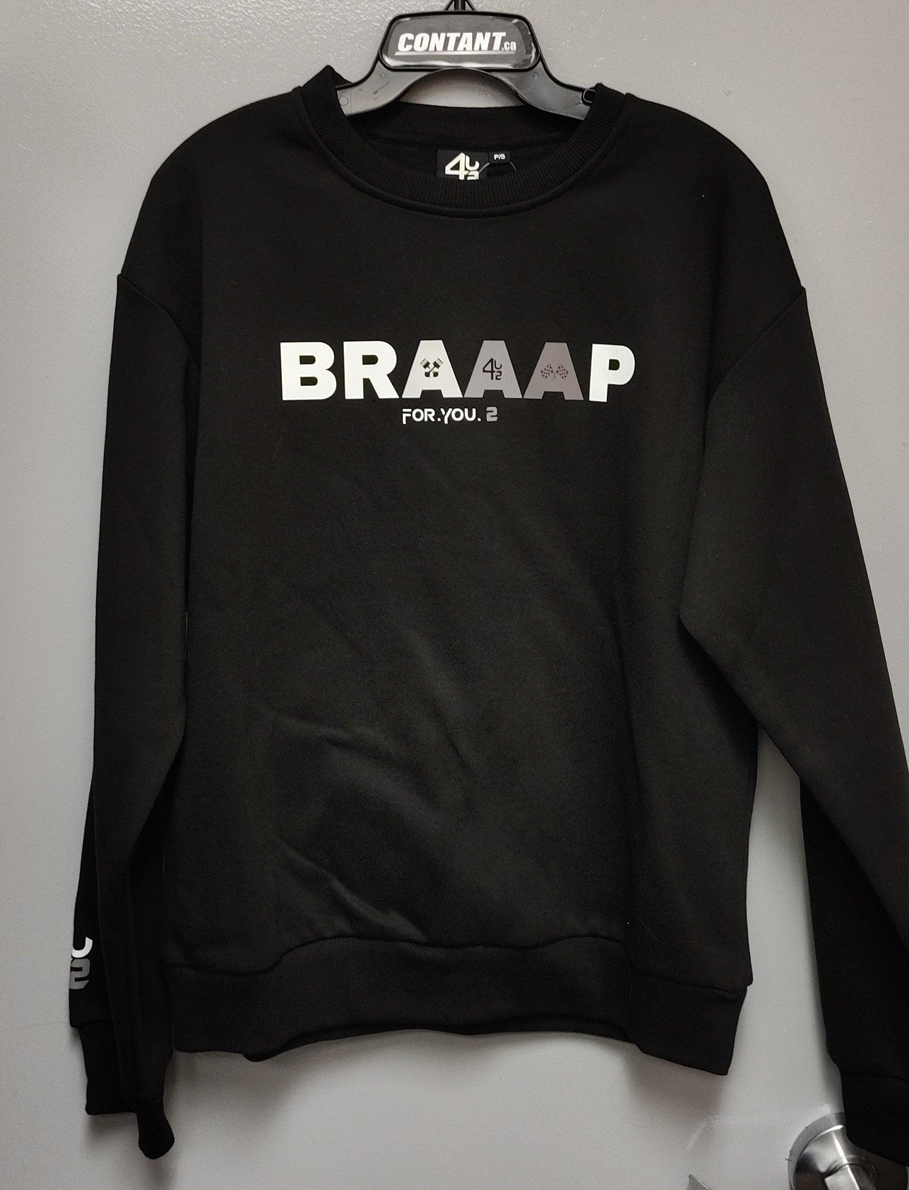 Coton ouaté style crewneck BRAAAP pour homme