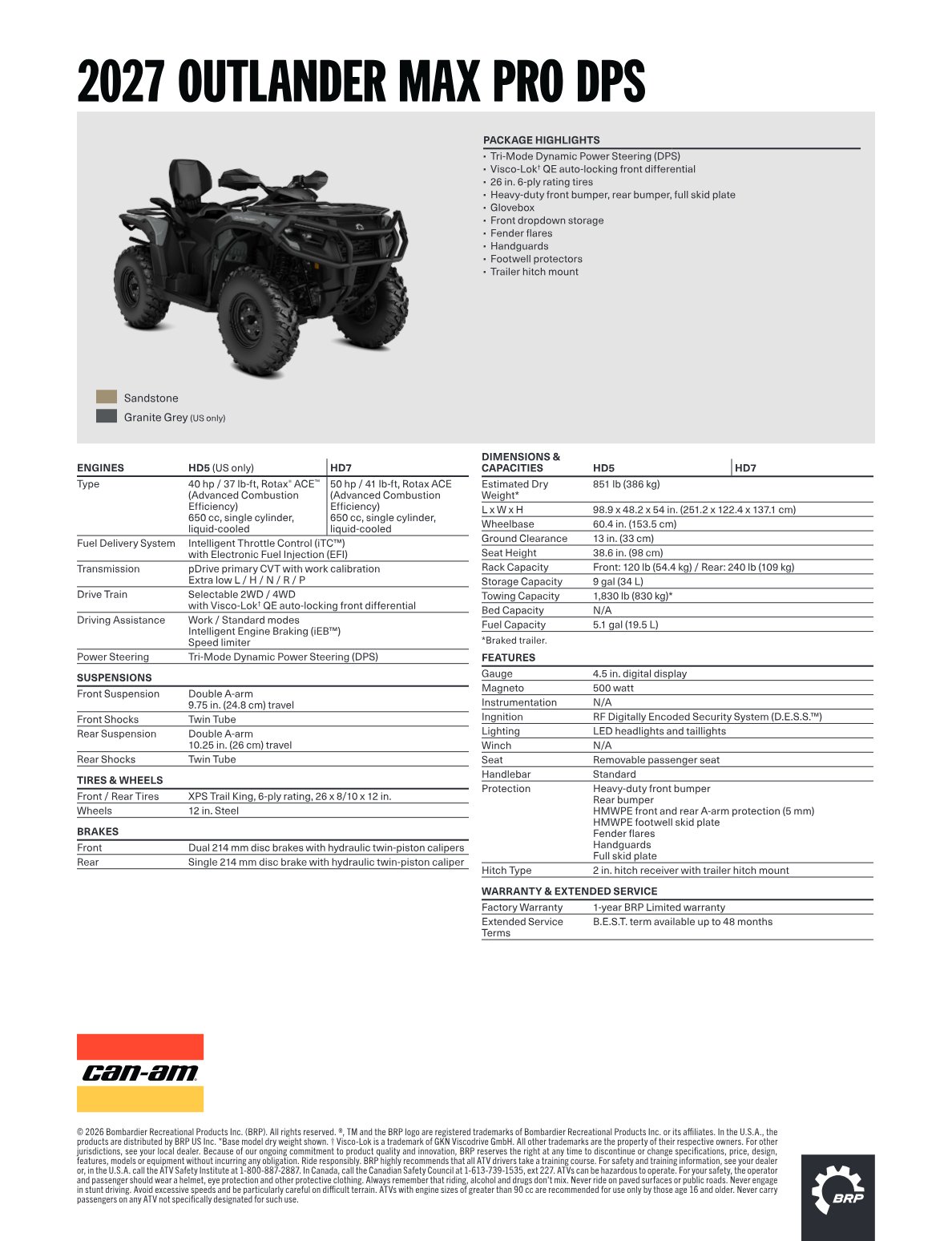 Spec Sheet