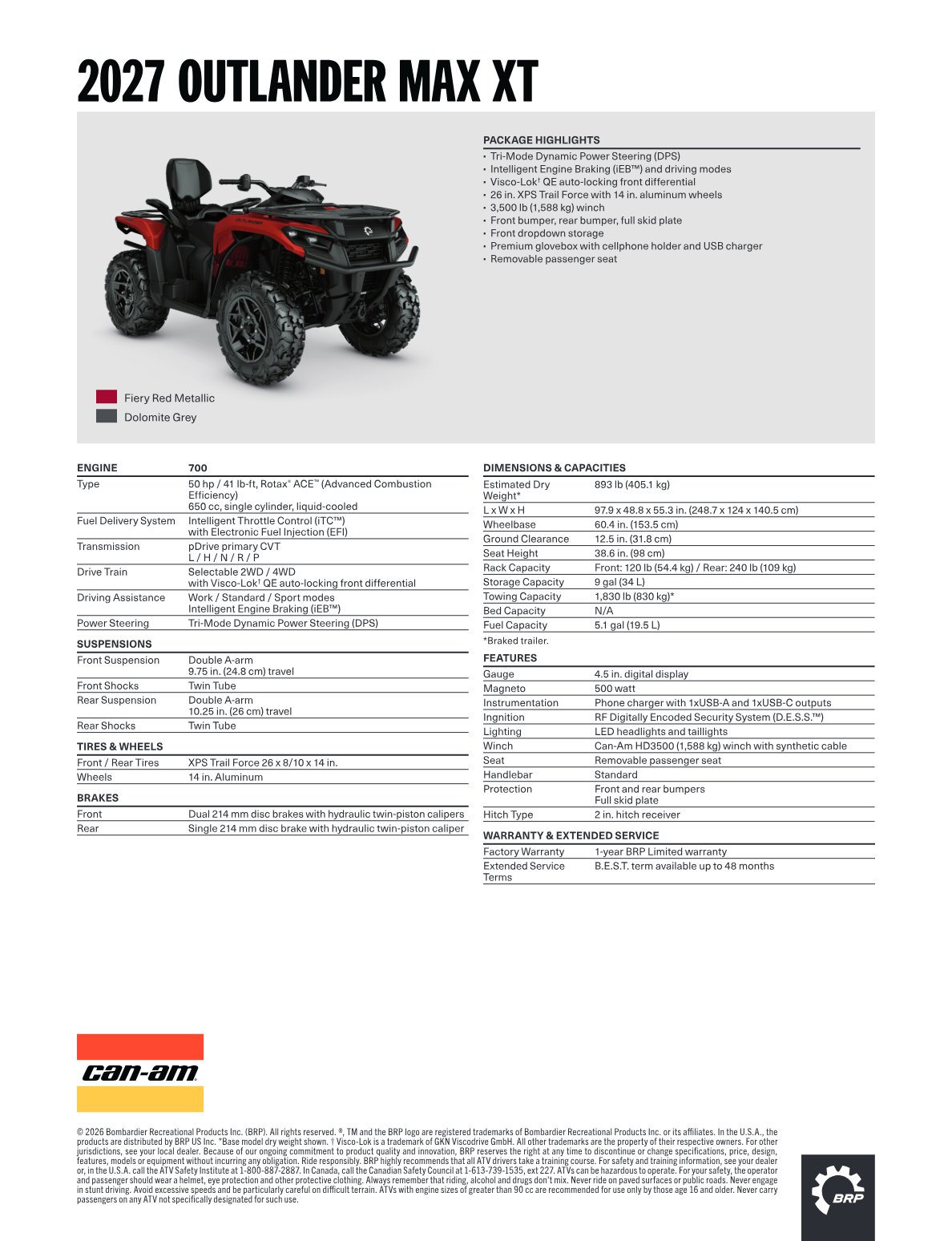 Spec Sheet
