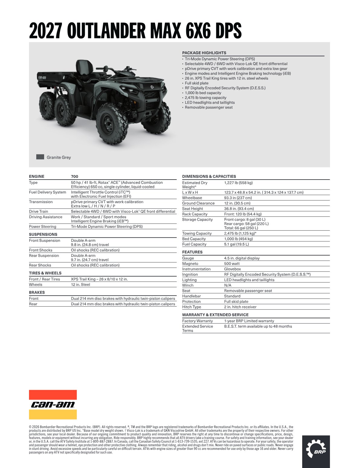 Spec Sheet