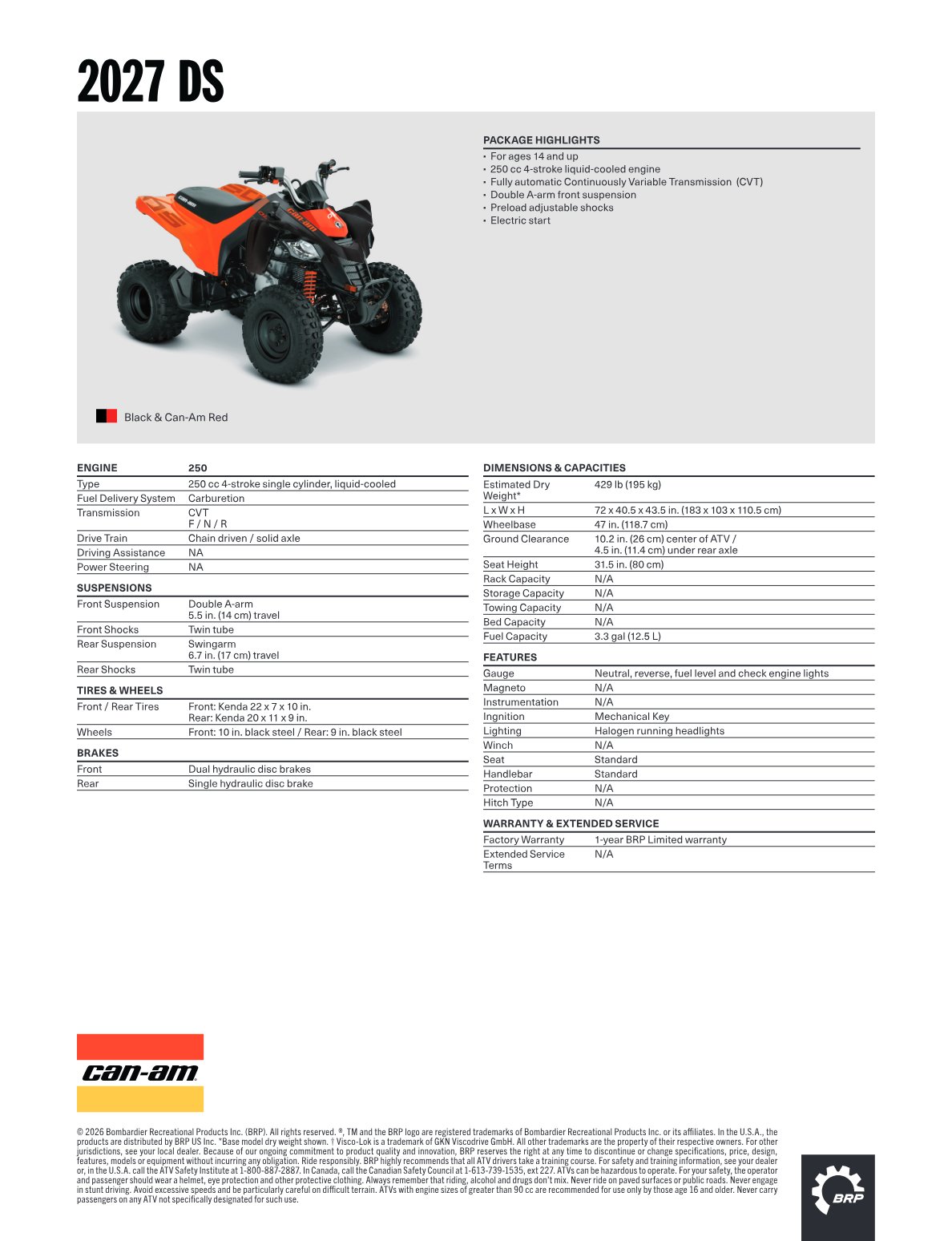 Spec Sheet