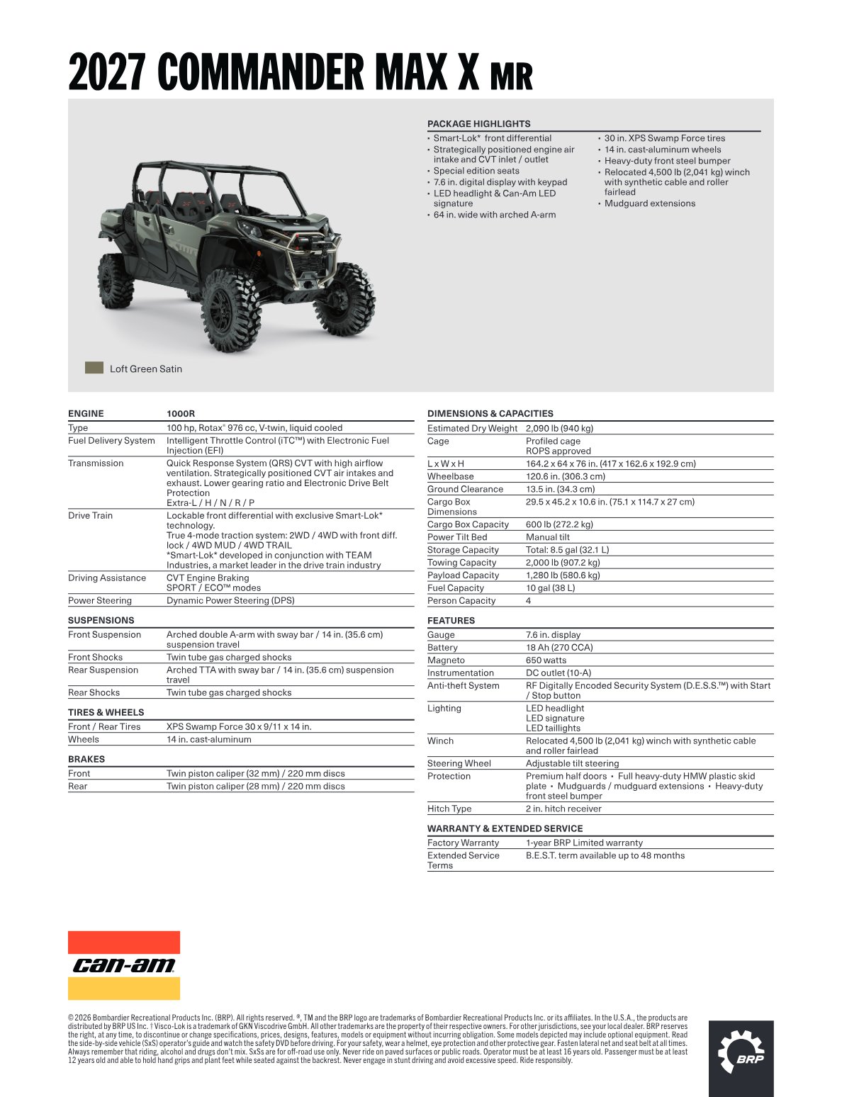 Spec Sheet