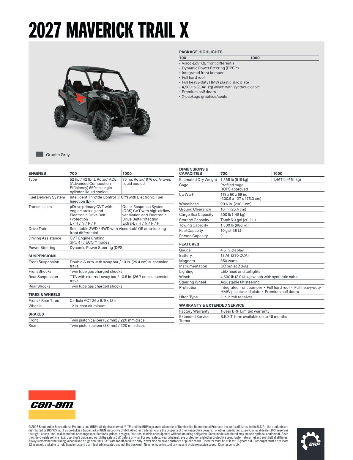 Spec Sheet