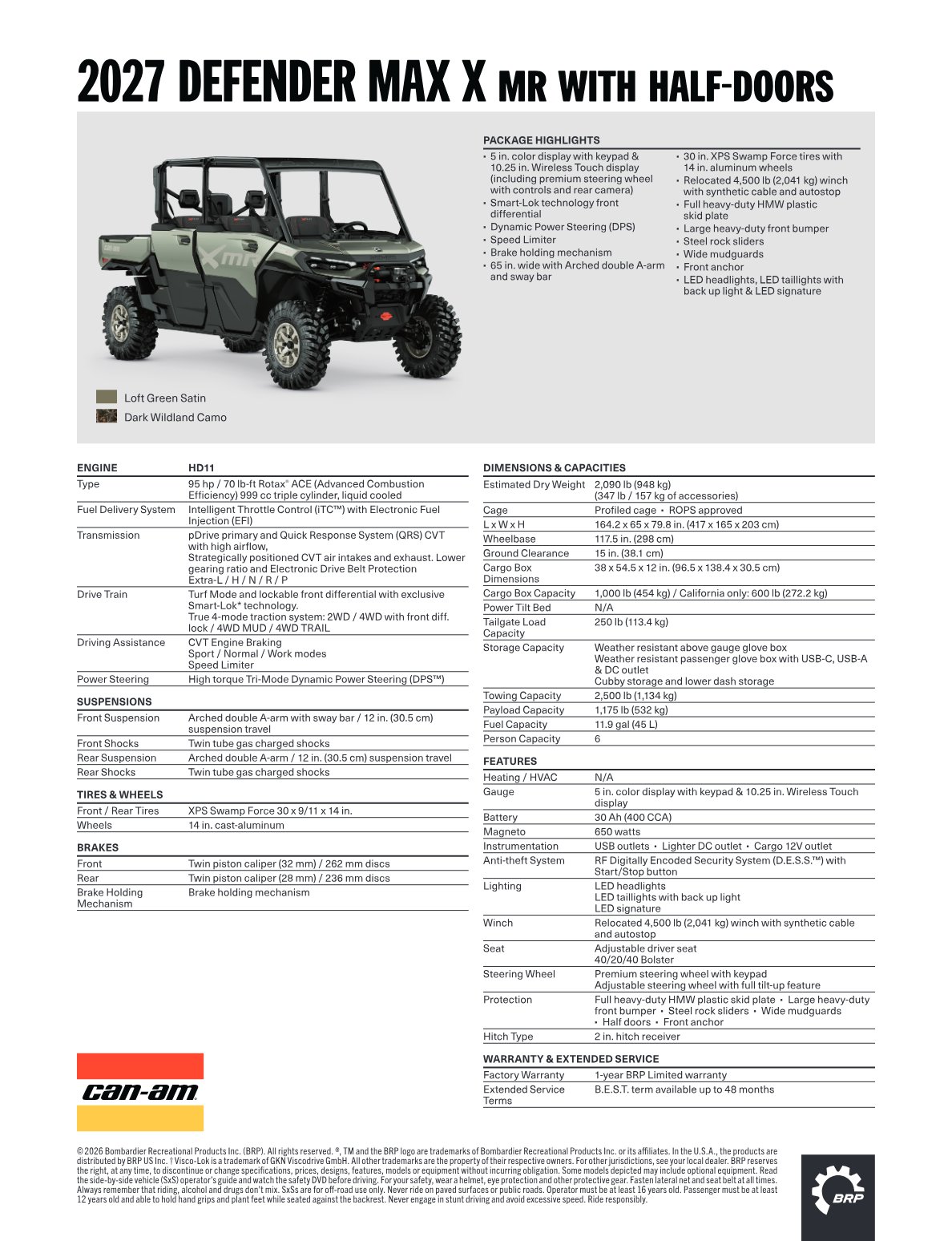 Spec Sheet