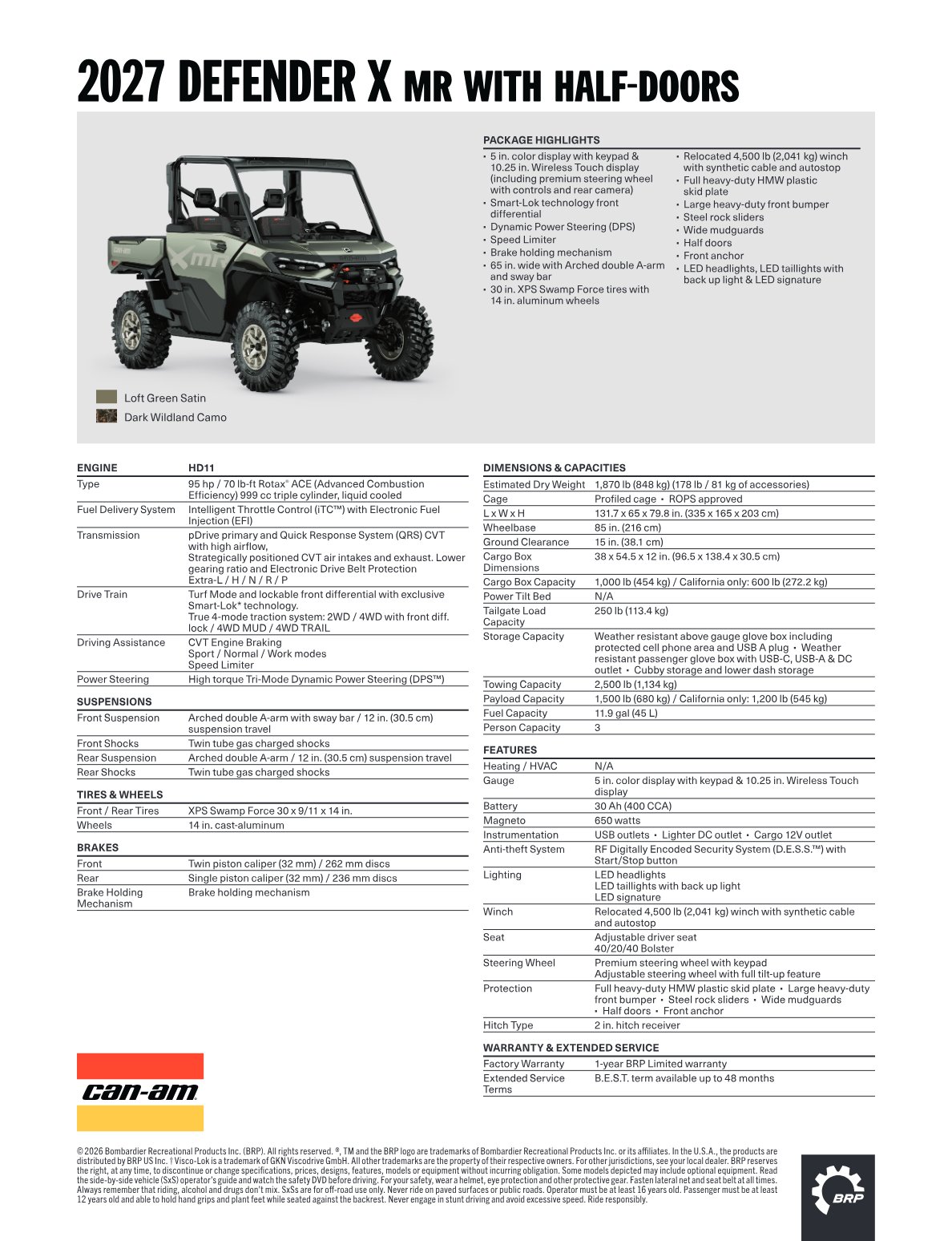 Spec Sheet