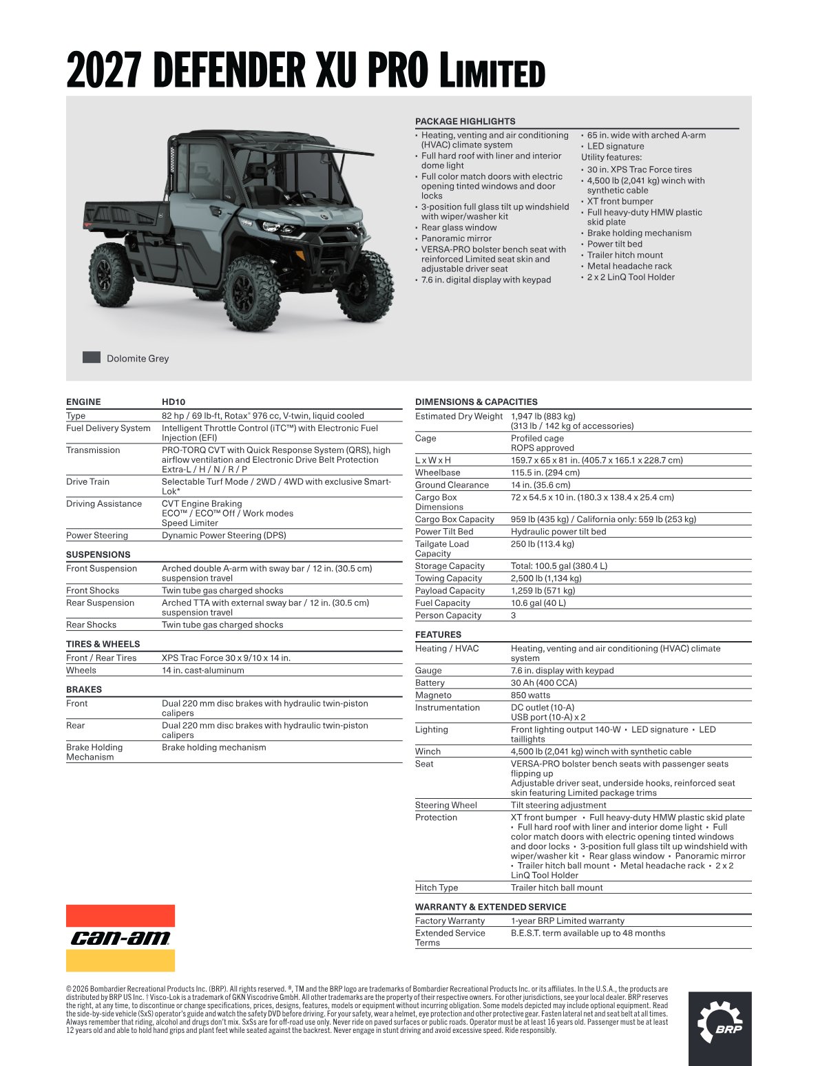 Spec Sheet