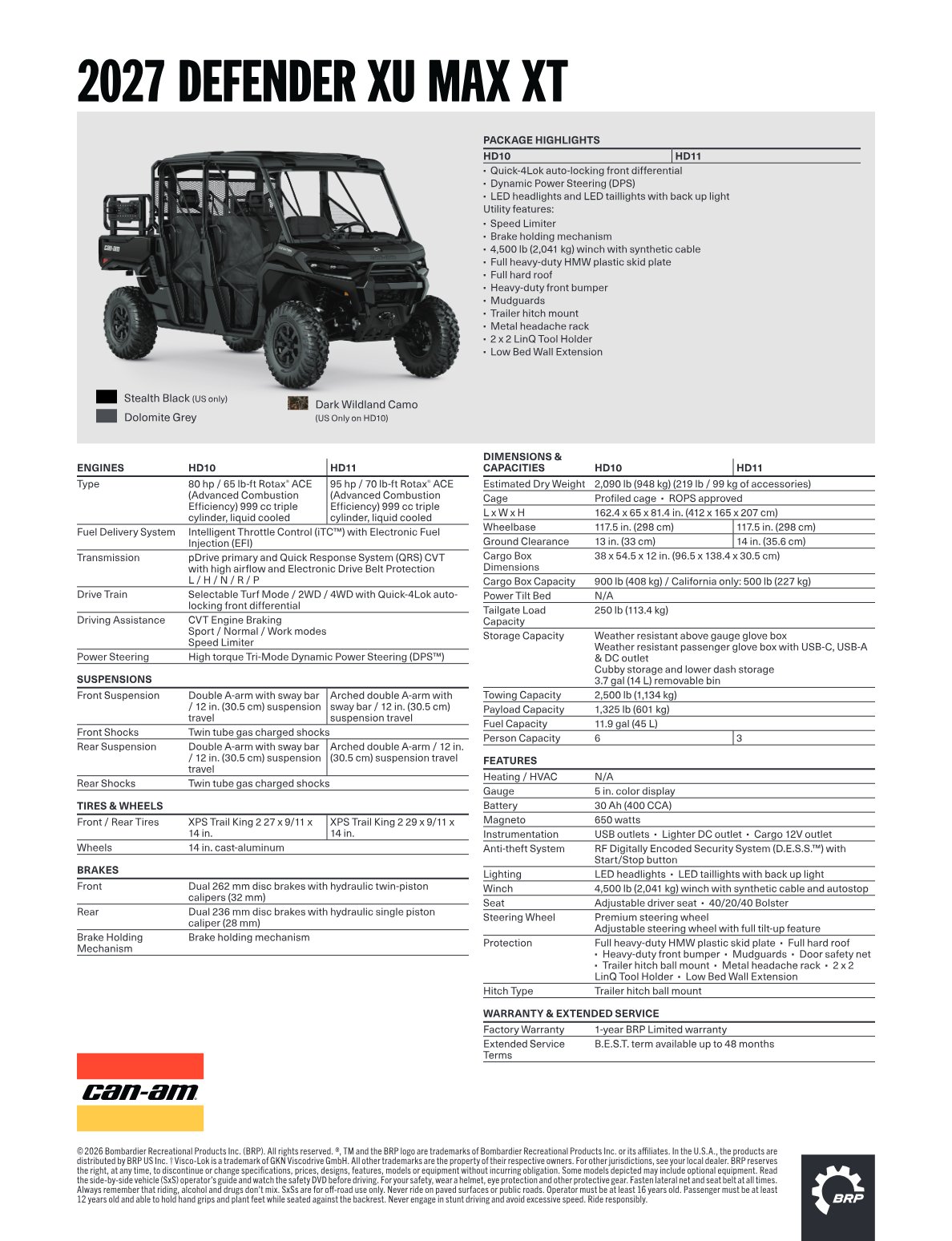 Spec Sheet
