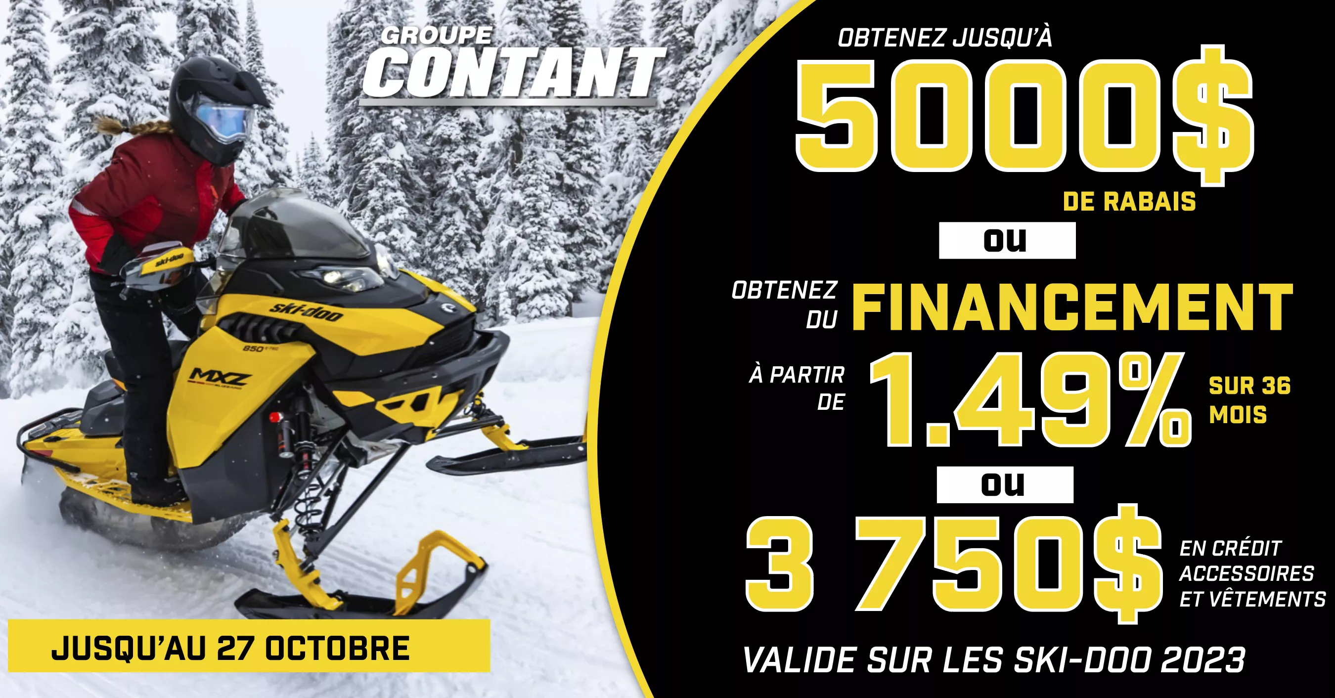 Promotion Ski-Doo 2023 fin 27 octobre