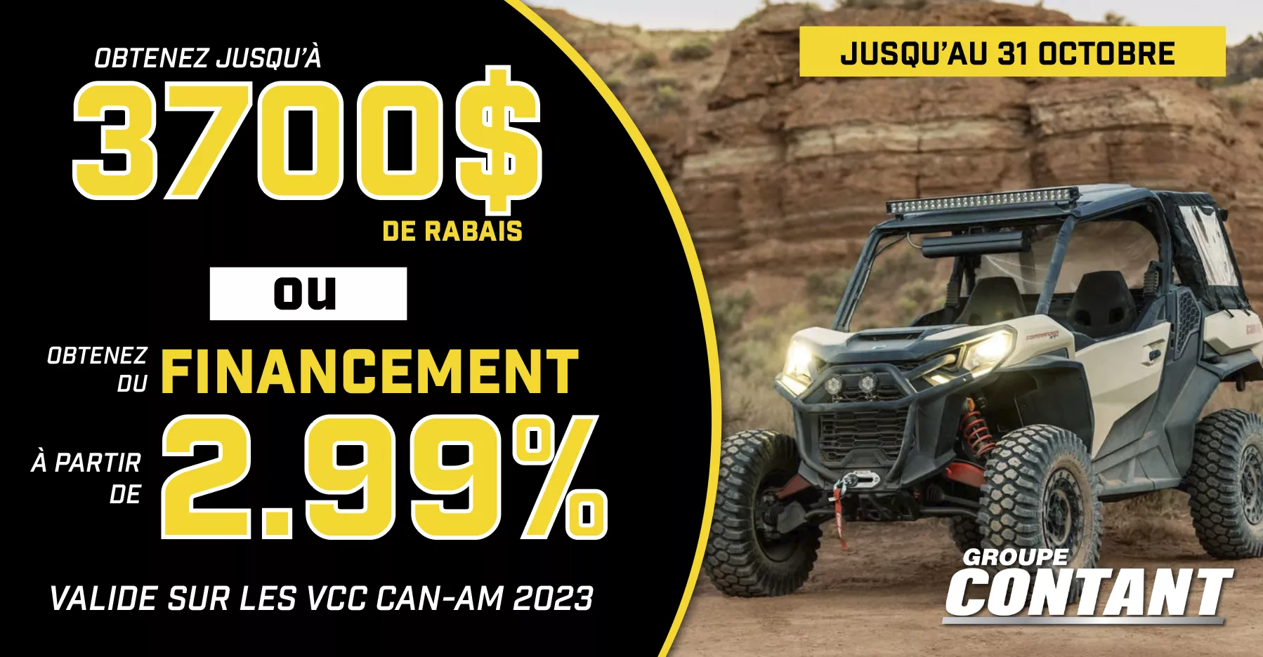 Promotion Cam-Am VCC 2023 fin 31 octobre 