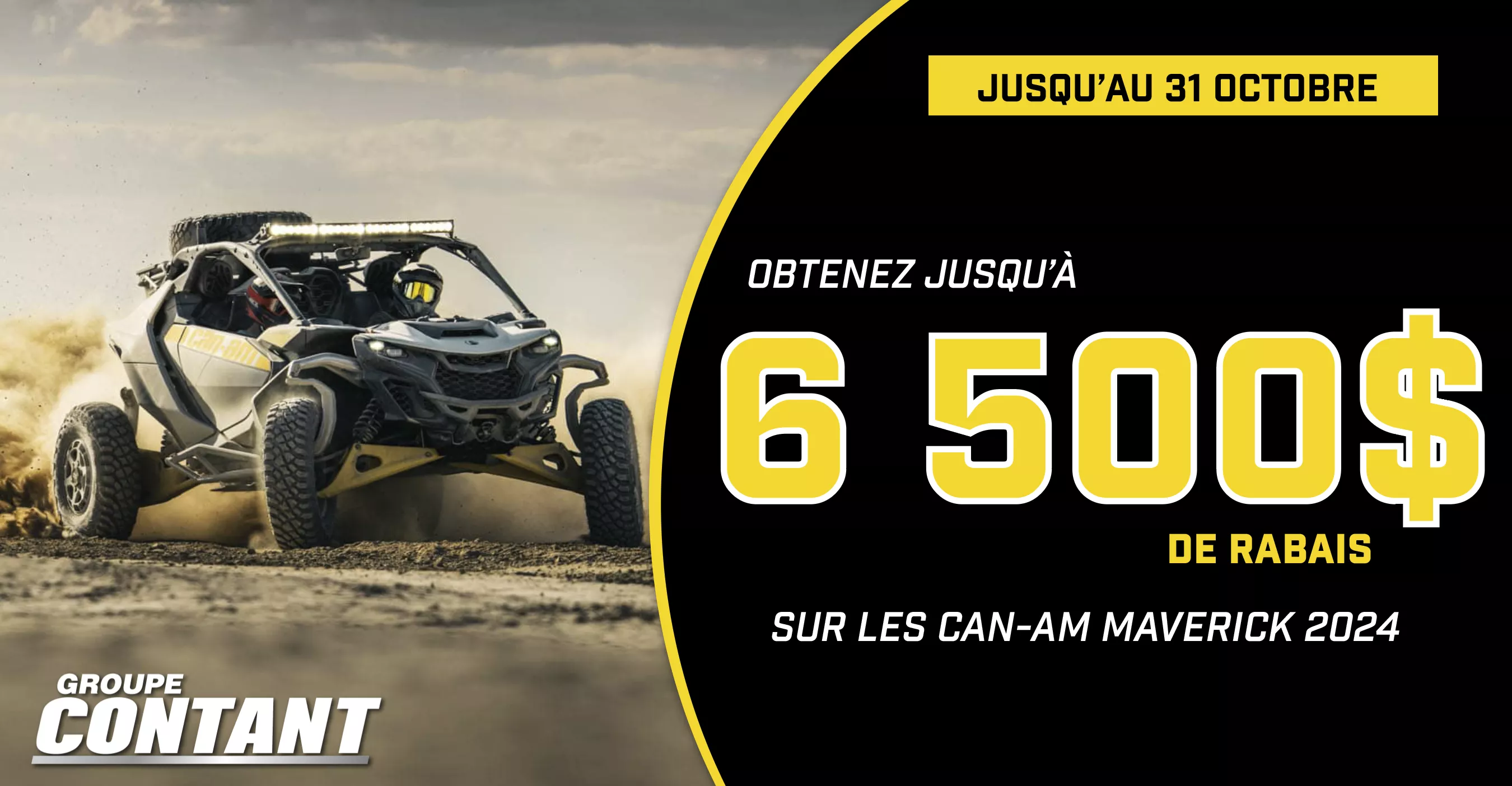 Promotion Can-Am Maverick 2024 fin 31 octobre 