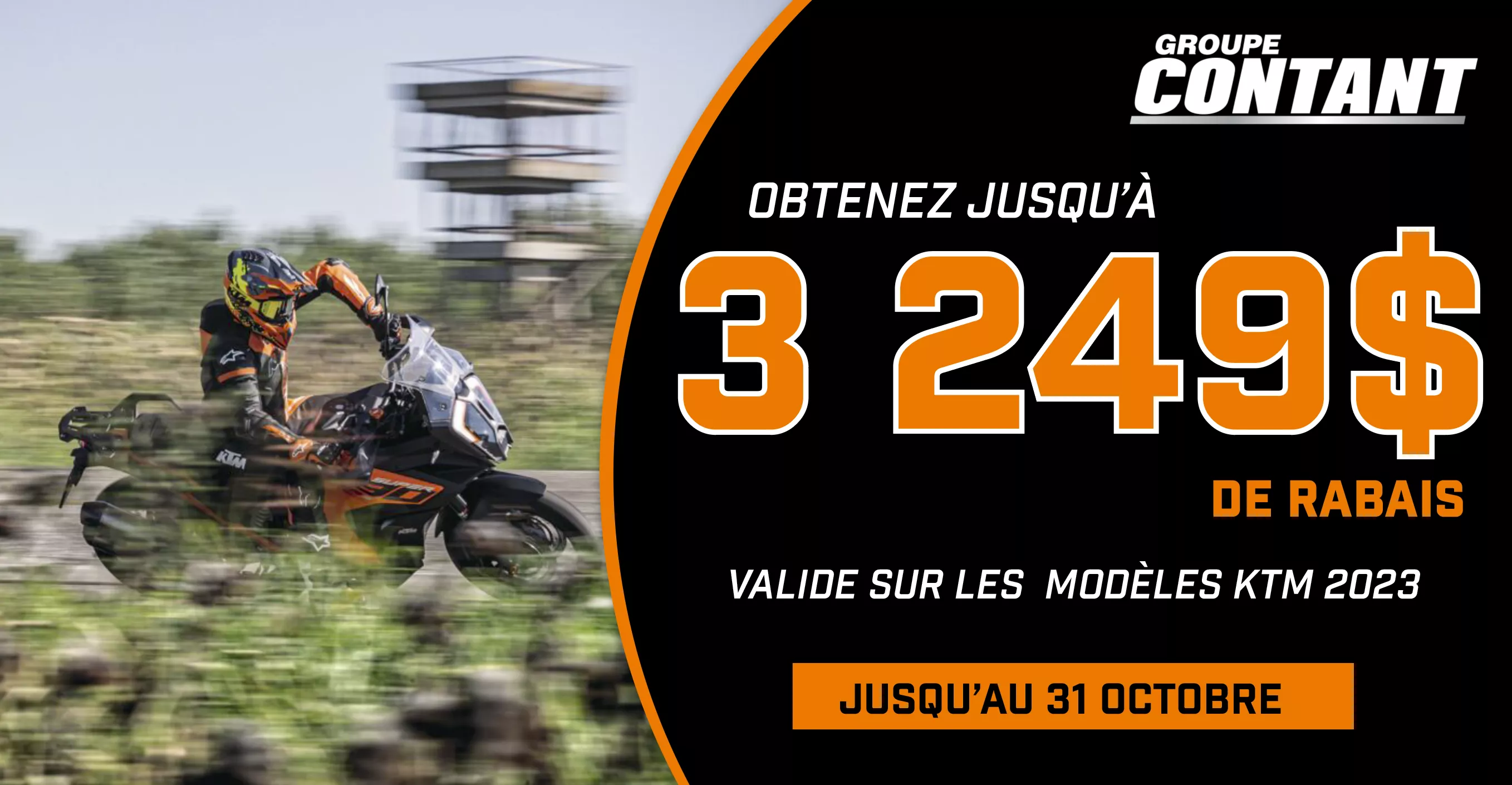 Promotion KTM 2023 fin 31 octobre.