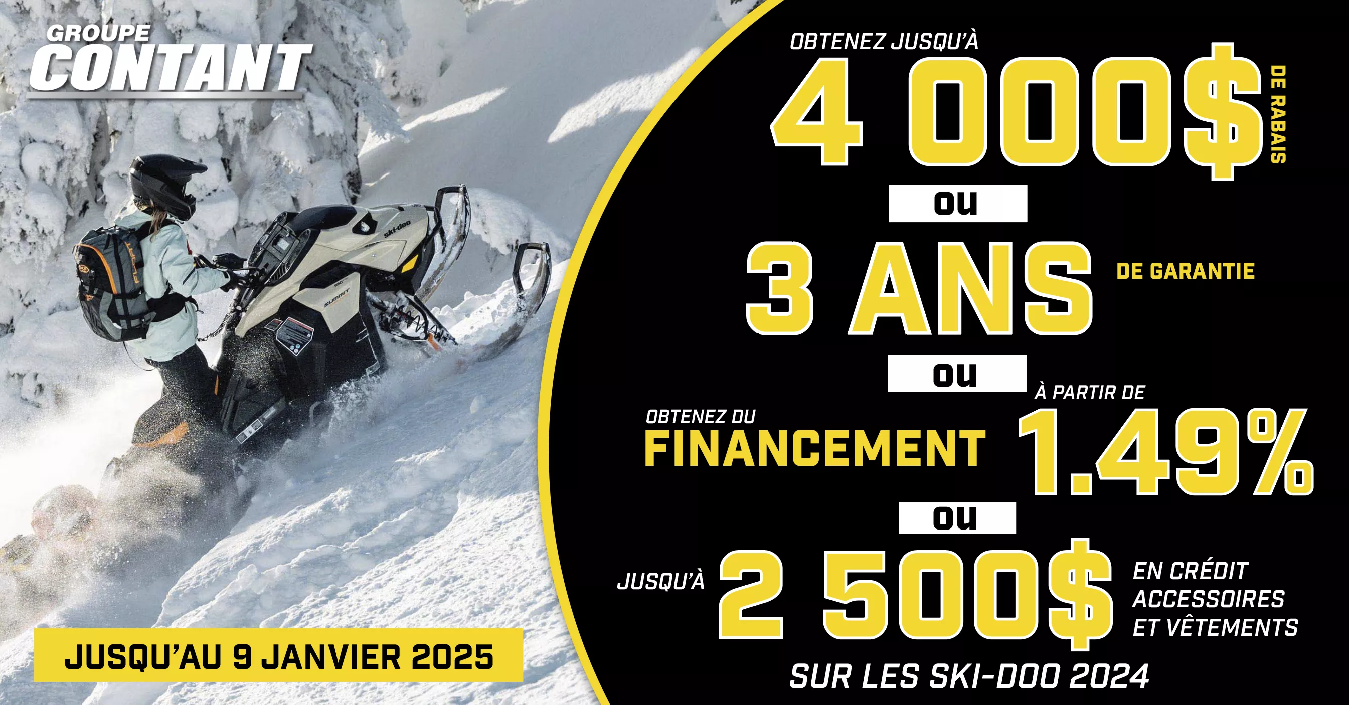 Promotion Ski-Doo 2024 fin 9 janvier 