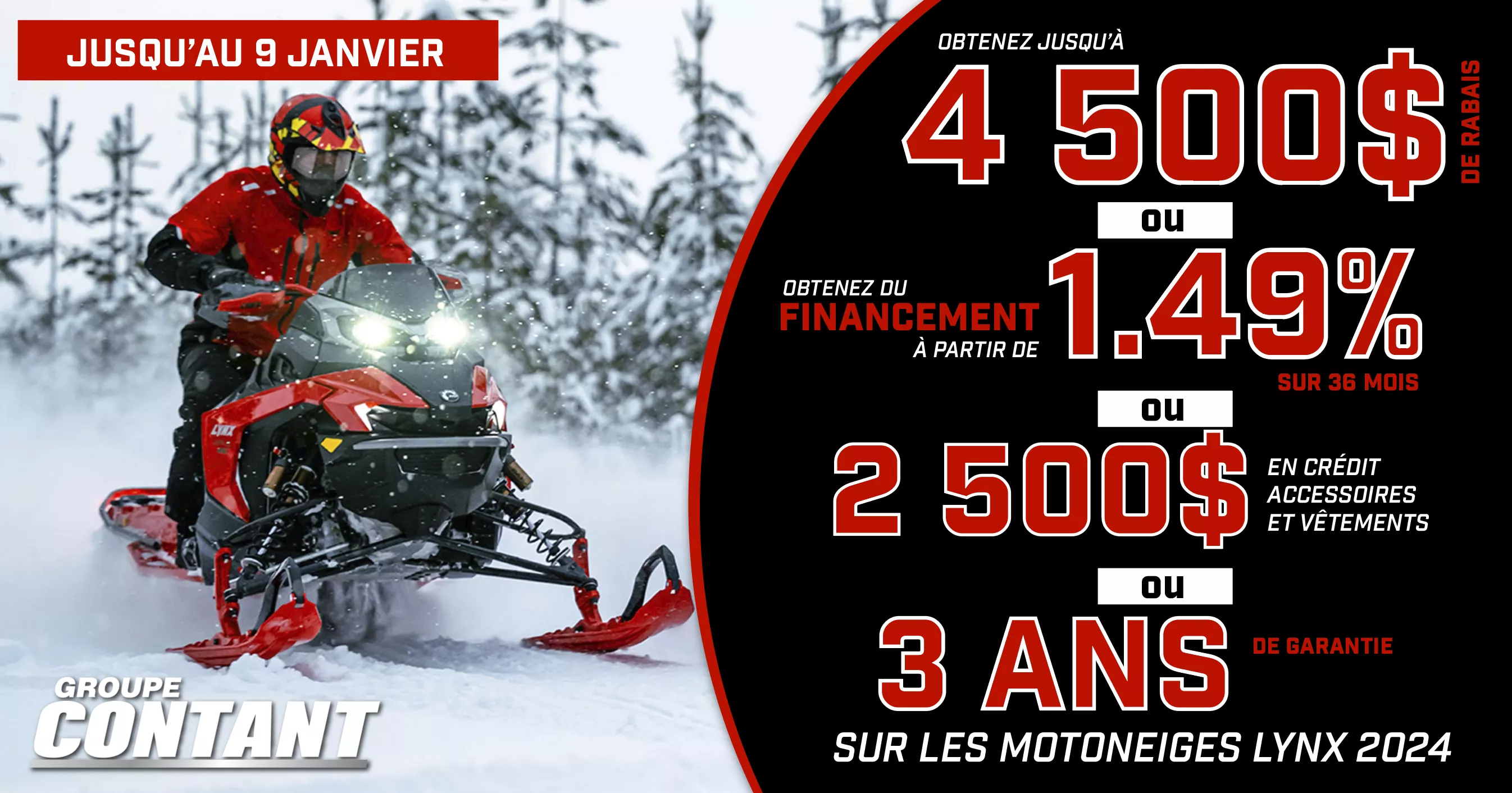 Promotion Lynx 2024 fin 9 janvier 