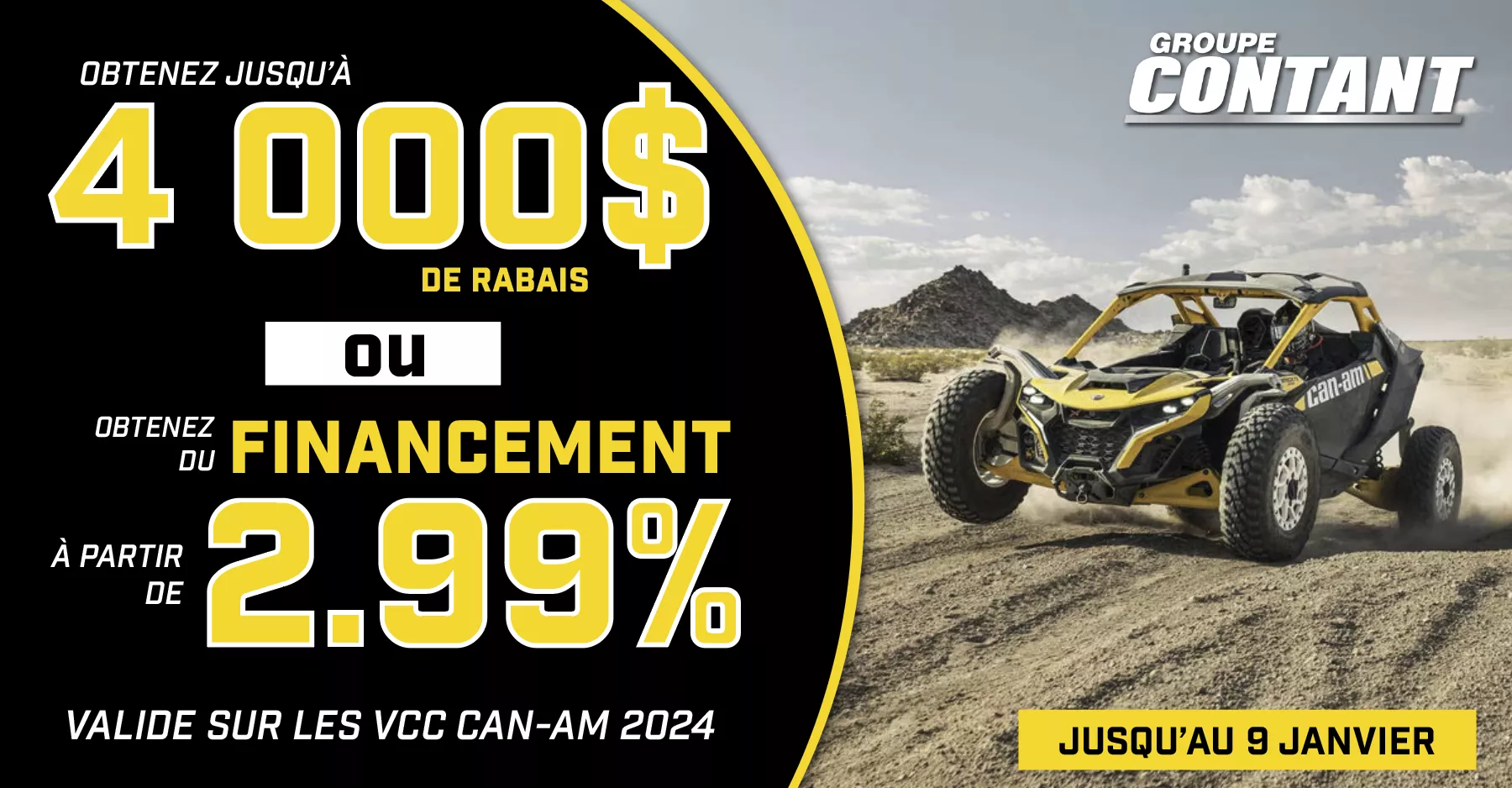 Promotion VCC Can-Am 2024 fin 9 janvier