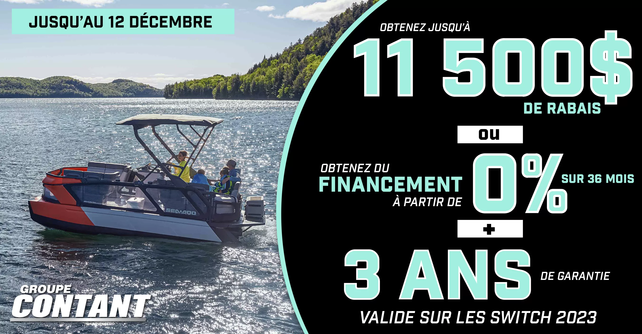 Promotion Sea-Doo Switch 2023 fin 12 décembre