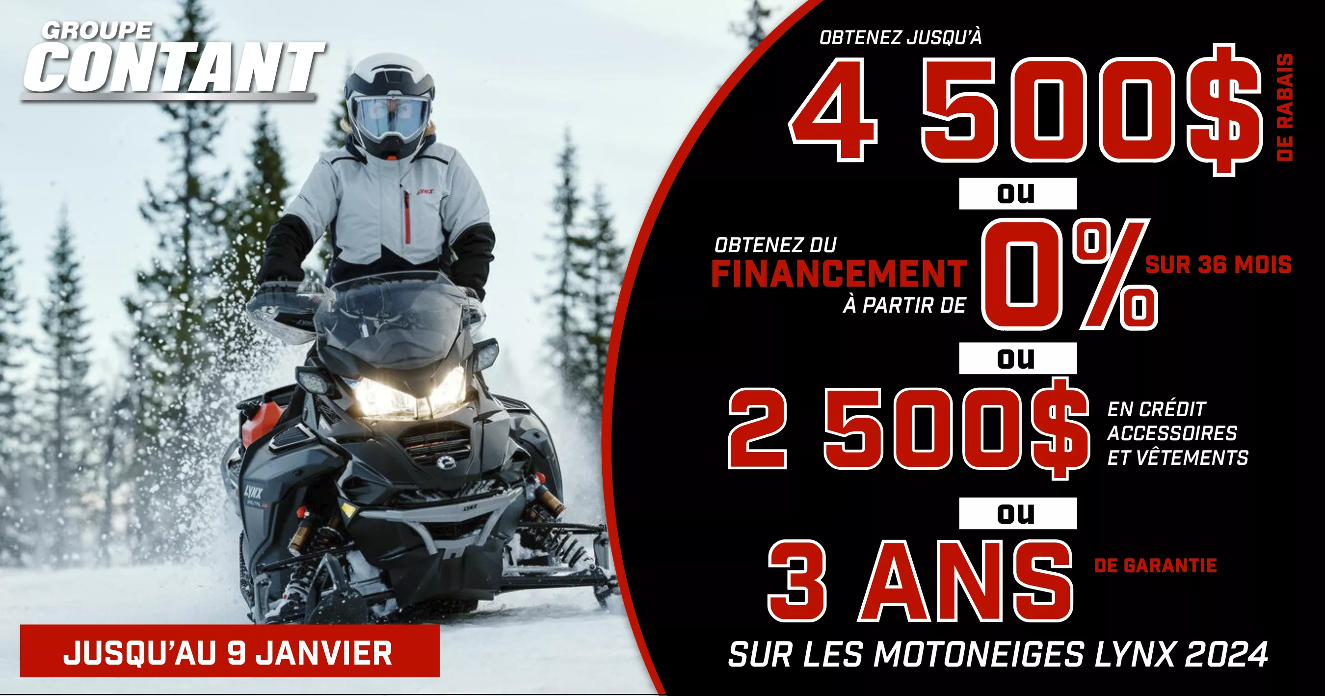 Promotion Lynx 2024 fin 9 janvier 