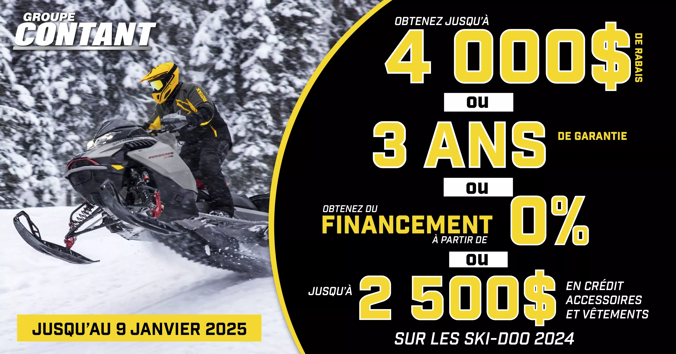 Promotion Ski-Doo 2024 fin 9 janvier 