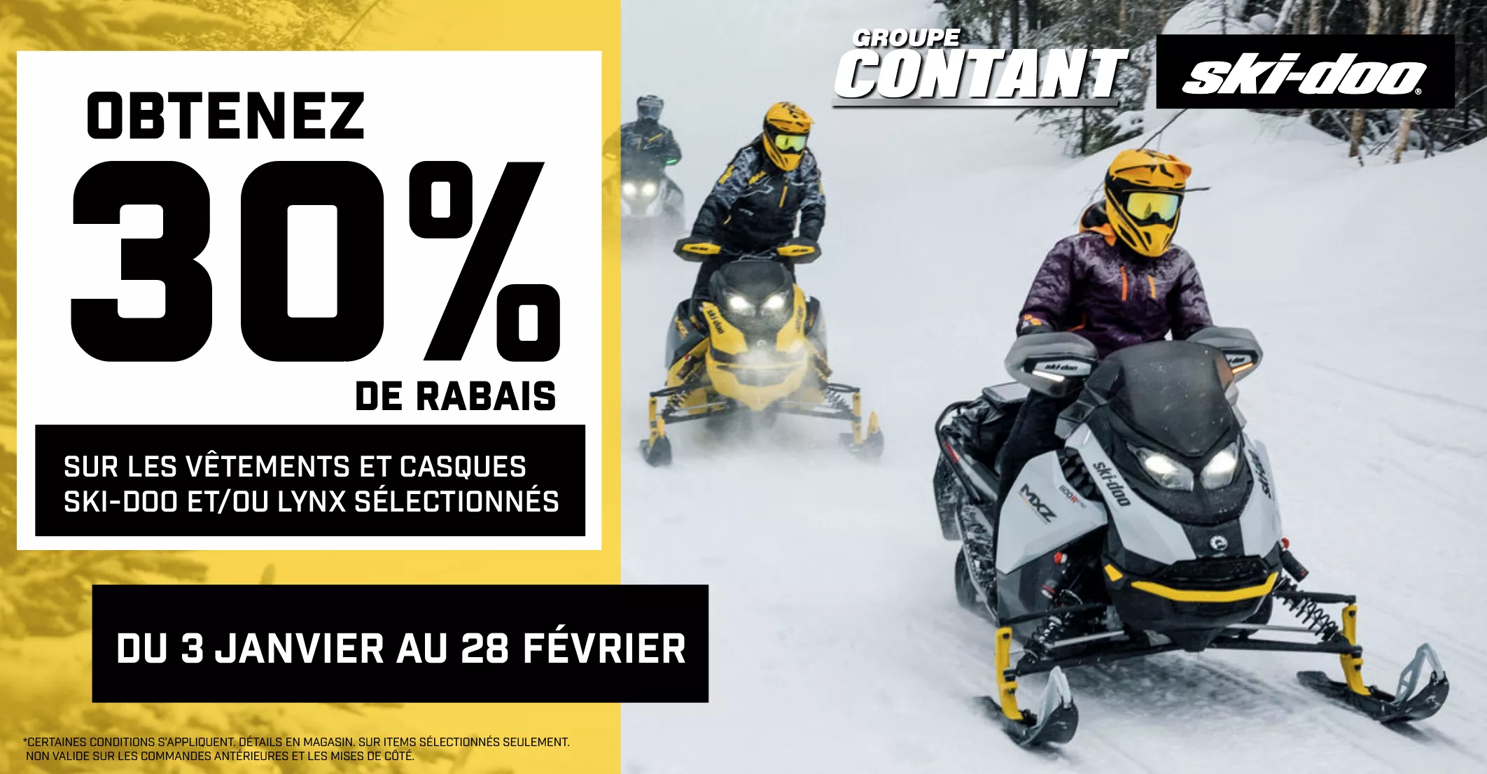 Promotion 30% de rabais BRP 