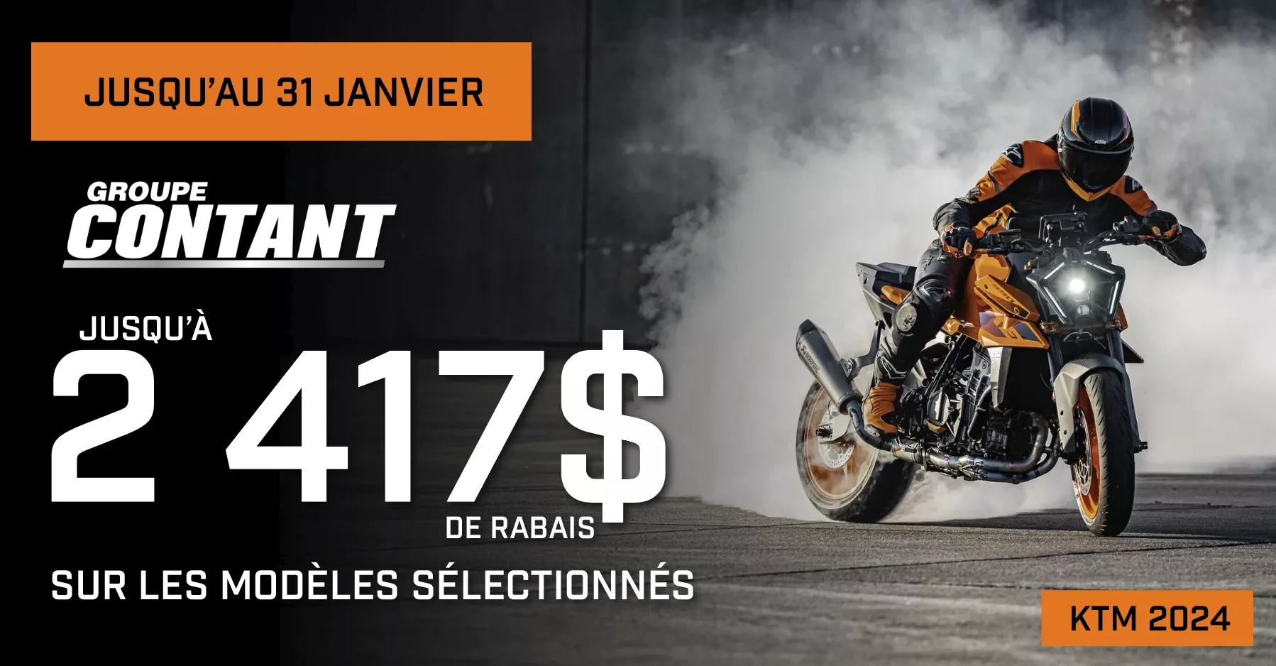 Promotion KTM 2024 fin 31 janvier