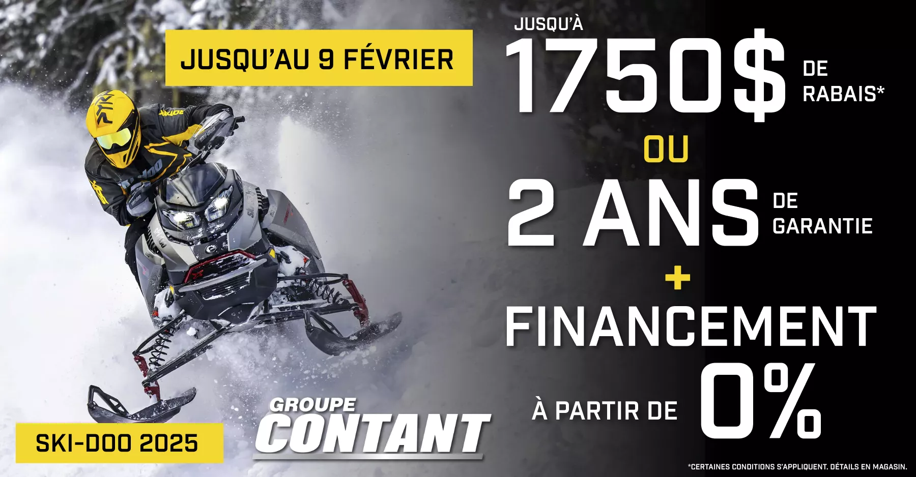 Promotion Ski-Doo 2025 fin 9 février 